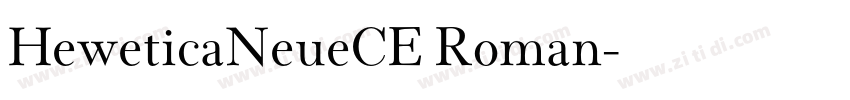 HeweticaNeueCE Roman字体转换